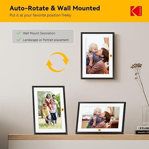 KODAK Digital Photo Frame 10 inch WiFi, Digital Picture Frame with Rechargeable Battery, HD IPS Touch Screen Smart Cloud Photo Frame with 32GB thumbnail 6