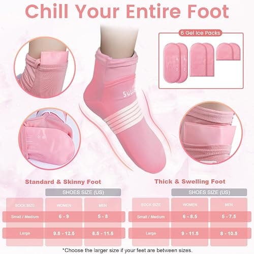 SuzziPad Cold Therapy Socks and Gloves for Chemotherapy, Chemo Must Haves for Women and Man, Ideal for Soothing Hand and Foot Discomfort, S/M thumbnail 6