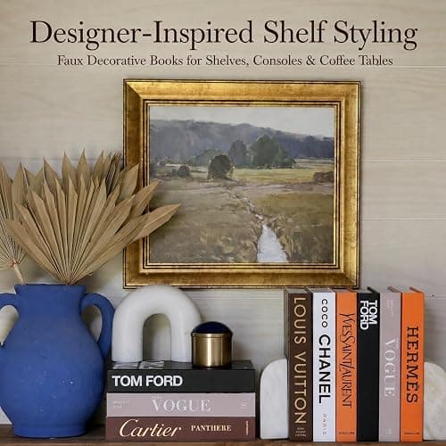 PROBENEX 4 Pcs Decorative Books | Not for Storage, Cardboard Box, Assembly Required, Photography Props, No Real Book | Modern Coffee Table, Minimalist Home Room Decor, Home Staging, Magazine-Ready thumbnail 6