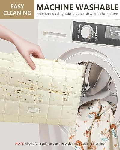 HKCLUF Quilted Puffer Tote Bag for Women 20L Lightweight Waterproof Large Work Travel Gym Tote Bag with Laptop Compartment thumbnail 8
