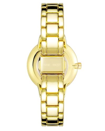 Nine West Women's Crystal Accented Bracelet Watch thumbnail 3