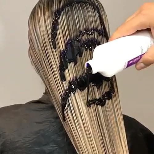 Fanola No Yellow Shampoo & Nutri Care Restructuring Deep Conditioner 11.8 oz / 2pk - Anti Brass Depositing Purple Shampoo Toner for Blonde & Damaged Hair thumbnail 4
