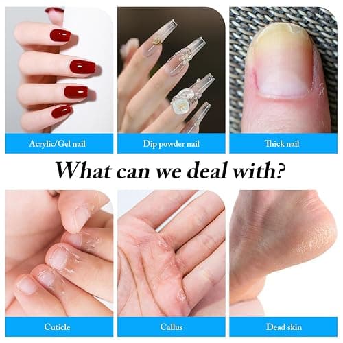 QPVZX Electric Nail File for Gel Nails - Ultra Quiet Manicure Drill, Low Vibration Pedicure Tool Set, Portable Nail Polish Kit for Home Salon, Pink Professional Set thumbnail 3