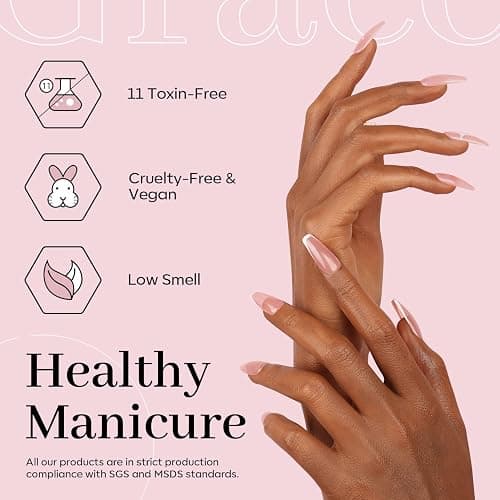 modelones Pink Gel Nail Polish Jelly Nude Pink Gel Polish French Tip Base Colors Translucent Soak Off U V Soap Nails for Nail Art Manicure at Home 15ML thumbnail 8