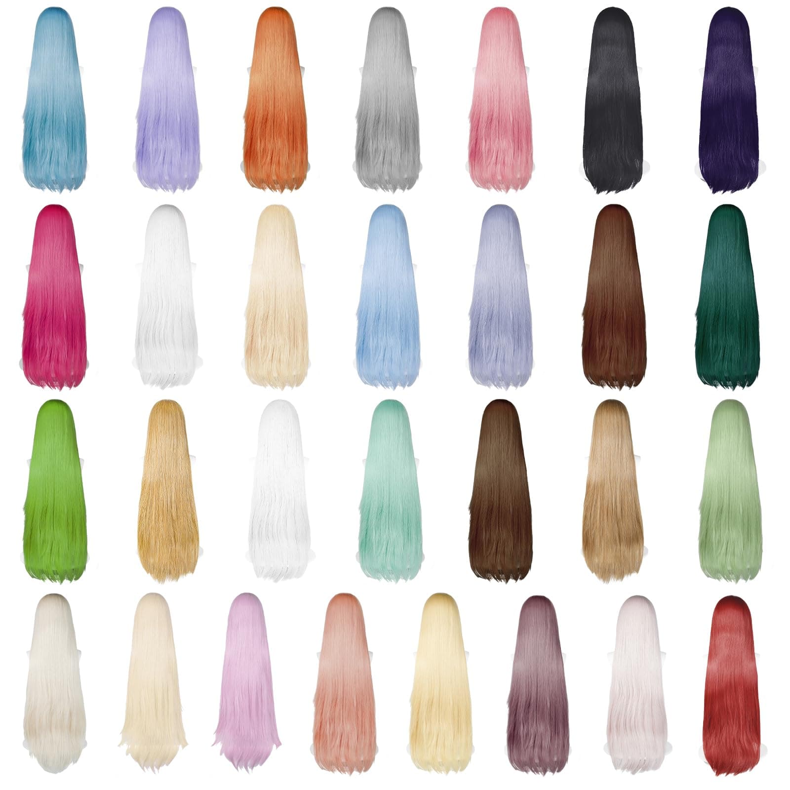 100cm Long Wig, Universal Anime Costume Cosplay Wig, Perfect for Party, Daily Wear, Festivals and Halloween, Great for TV Movie Anime Character Cosplay (Blonde) thumbnail 5
