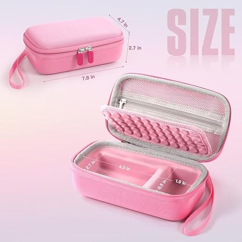 Seracle Camera Bag Carrying Case Compatible with Canon G7X Mark III/ G7X Mark II Digital Camera, Hard Bag Suitable for Travel and Home Storage (Pink) thumbnail 7