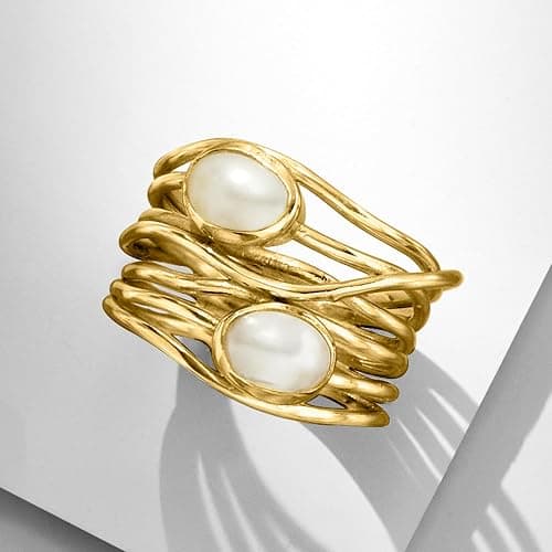 Ross-Simons Gemstone Highway Ring in 18kt Gold Over Sterling thumbnail 6
