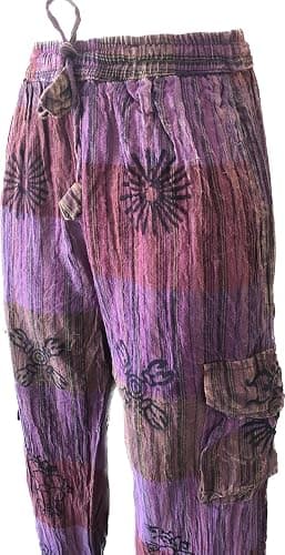 Karma Handicrafts Patchwork Unisex Hippie Gypsy Cotton Trouser Yoga Festival Pants Nepal 503 thumbnail 2