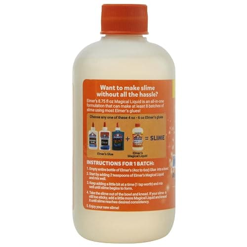 Elmer's Magical Liquid, Slime Activator Solution, Updated Formula for Double Slime Output, Safe, Washable, 8.75 fl oz - Kids Activity, Arts & Crafts, #1 Teacher Brand thumbnail 8
