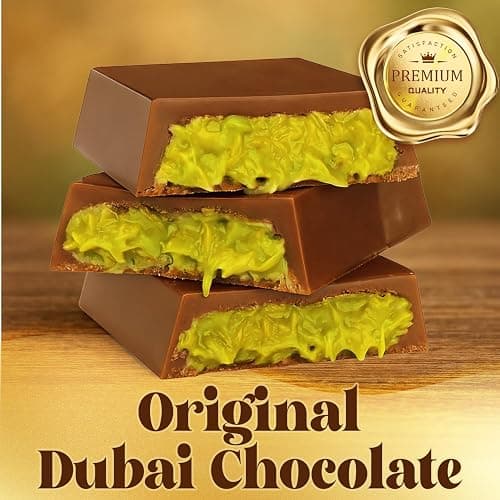 Ceres Gourmet Dubai Chocolate Bar Pistachio 3.5 Oz, Perfectly Portioned Packaging Dubai Chocolate with Knafeh Kataifi, Premium Kunafa Bars (3.5 Oz, Milk Chocolate) thumbnail 4