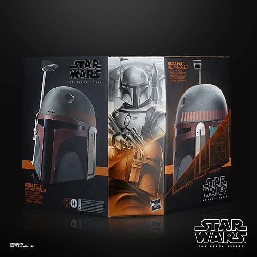 STAR WARS The Black Series Boba Fett (Re-Armored) Premium Electronic Helmet, The Mandalorian Roleplay Collectible for Kids Ages 14 and Up thumbnail 2