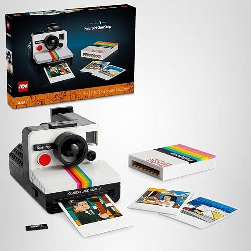 LEGO Ideas Polaroid OneStep SX-70 Building Set for Adults - Vintage Polaroid Model DIY Craft Kit, Ages 18+ - Gift for Birthdays - 21345 thumbnail 7