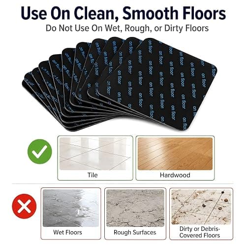 Rug Gripper for Hardwood Floor, 16Pcs Premium Reusable Washable | Prevents curling and sliding; washable, reusable adhesive removes cleanly and trims easily to fit corners and irregular rugs thumbnail 6