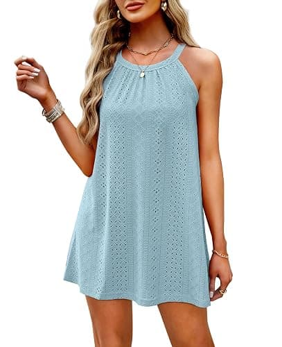 WIHOLL Swimsuit Cover Up for Women Crochet Hollow Out Summer Dresses for Women 2026 - Image 1