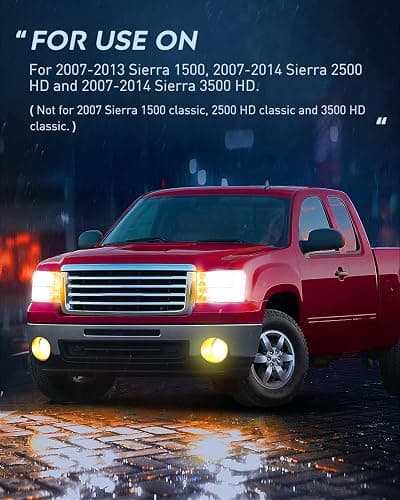 Nilight Headlight Assembly Compatible for 2007 2008-2013 GMC Sierra 1500 2008-2014 GMC Sierra 2500 HD 3500 HD Chrome Housing Clear Corner Clear Lens, Headlights Assembly Replacement thumbnail 8