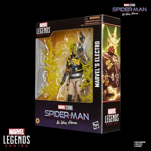 Marvel Legends Series Marvel’s Electro, Spider-Man: No Way Home Collectible 15-cm Action Figure, Blue and Yellow thumbnail 10
