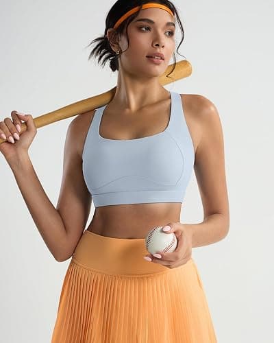 RUNNING GIRL Sports Bras for Women High Support,Racerback High Impact Sports Bra Moulded Cup Workout Bra Push up thumbnail 7