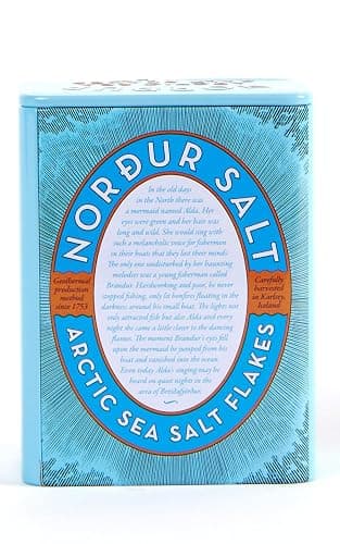 Nordur Salt Arctic Sea Salt Flakes Tin Plain 4.4 OZ thumbnail 2