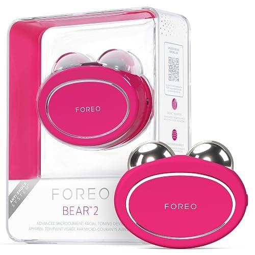 FOREO Bear 2 Advanced Toning Microcurrent Facial Device -Face Sculpting Tool - Firm & Contour - Non-Invasive - Increases Skin Care Absorption - Fuchsia - Image 1