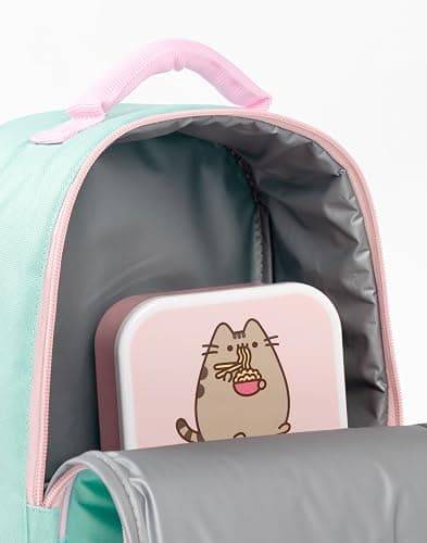 Pusheen the Cat Lunch Bag, Lunch Box and Drink Bottle Set | Snack Attack School Lunch Set for Girls | Pusheen Merch thumbnail 5