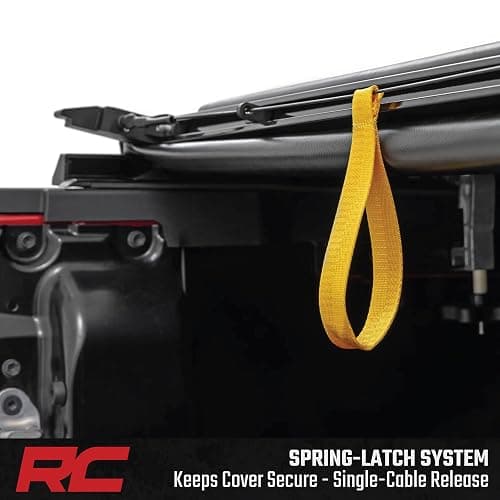 Rough Country Soft Roll Up Truck Bed Tonneau Cover for Toyota Tacoma (2024-2025) - Fits 5' (60") Bed, Weather-Resistant Roll Up Bed Cover thumbnail 4