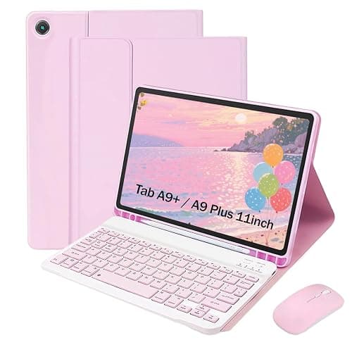 LUIOOXEIM Keyboard Case for Samsung Galaxy Tab A11+ Plus/A9+ Plus 11 Inch | Detachable Folio Keyboard Cover with S Pen Holder, Lightweight Mouse Detachable Keyboard, for Work, Study & Travel - Image 1
