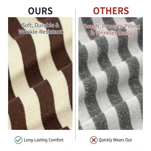 CHYRII Women Oversized Striped Long Sleeve T Shirt Fashion 2026 Crewneck Casual Fall Spring Tops Y2K Clothes thumbnail 4
