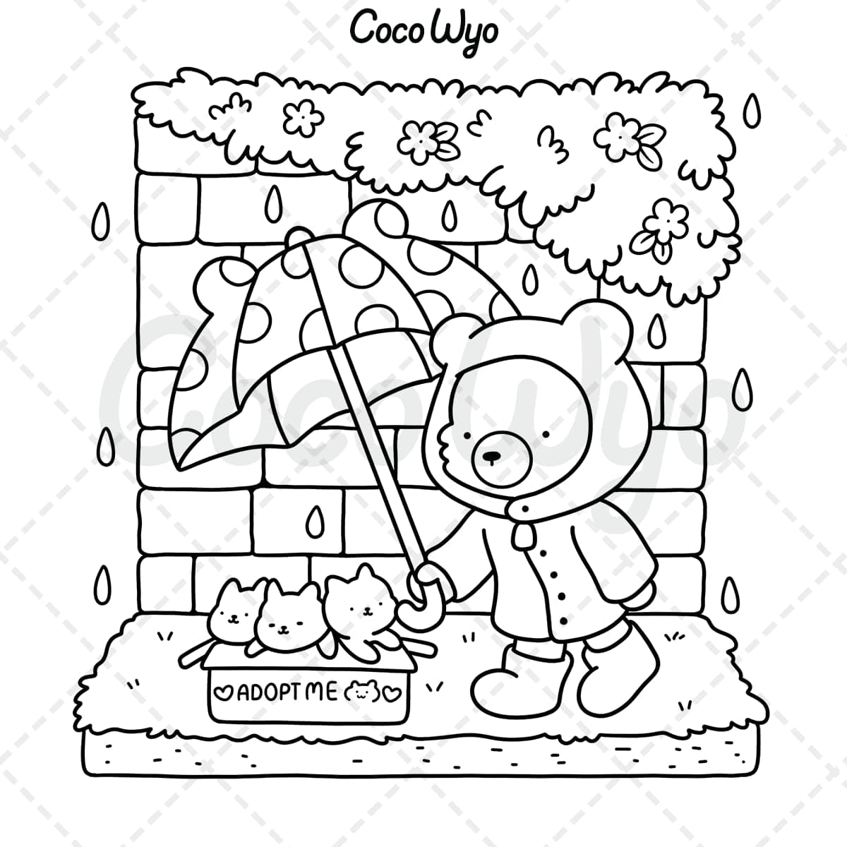 Cozy Friends: Coloring Book for Adults and Teens Featuring Super Cute Animal Characters with Easy and Simple Designs for Relaxation thumbnail 8