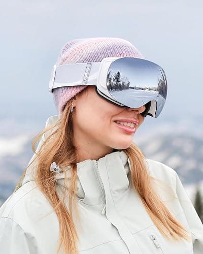 findway Ski Goggles OTG for Women Men Adult Youth-Over Glasses Snow Goggles-Interchangeable Lens,Anti Fog Snowboard Goggles thumbnail 6