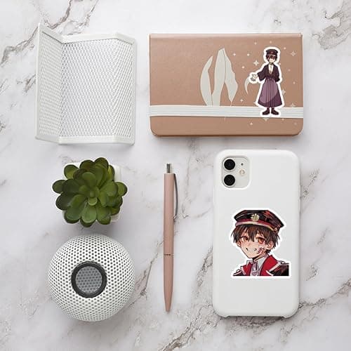 Pounchi Cute Anime Stickers (100 Pcs) Cartoon PVC Sticker, Gifts for Laptop Water Bottle Skateboard Party Supplies Decorations Teens Kids thumbnail 2