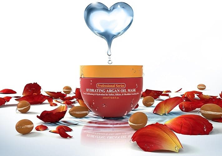Arvazallia Hydrating Argan Oil Hair Mask and Deep Conditioner for Dry or Damaged Hair (8.45 oz Jar) thumbnail 6