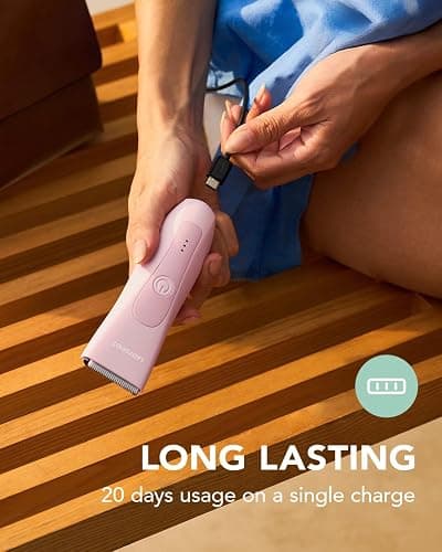 MANSPOT LADYSPOT™ Hair Finishing Trimmers, with 3 Guard and Replaceable Ceramic Blade Heads, LADYSPOT™ Hair Shaver Kit Sets (Women-Pink-Version) thumbnail 5