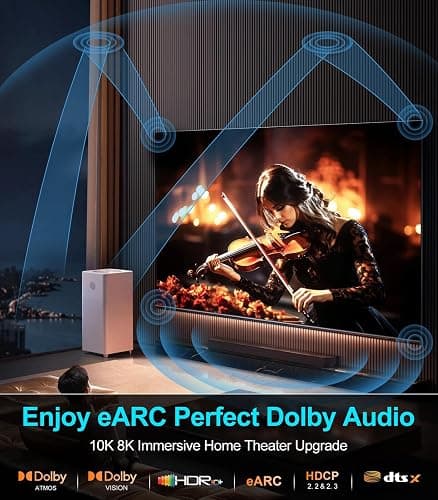 Sniokco 10K 8K 4K HDMI 2.1 Cable 2M, Certified 48Gbps Ultra High Speed HDMI® Cable 0.01ms 4K 240Hz 165Hz 120Hz 8K 60Hz eARC Netflix HDCP 2.3 2.2 DTS:X HDR10+ TV Monitor Projector Roku Sky-Q thumbnail 7