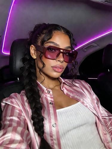 TYA Retro Oversized Aviator Sunglasses for Women Men 2026 Square Double Bridge Trendy Sun Glasses UV400 thumbnail 6