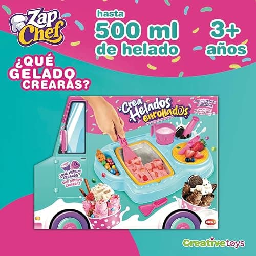 Zap Chef Instant Ice Cream Maker, Create Delicious Treats in a Matter of Minutes with Zap Chef's Rolled Lab, Perfect for Kids, Ice Cream Roll Maker Set thumbnail 3