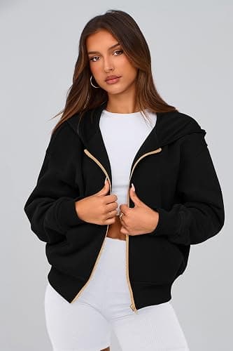 PRETTYGARDEN Hoodies for Women Sweatshirt Zip Up Hoodie Fall Fashion 2025 Trendy Long Sleeve Jackets Winter Clothing Outfits thumbnail 4