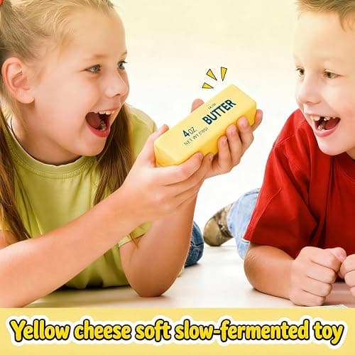 Slow Rising Squishy Butter Squeeze Toys Pack Sensory Stress Relief Squishies Soft & Stretchy Fidget Toys for Anxiety Relief Party Favors Dumpling Squishy Butter (1pc) thumbnail 4