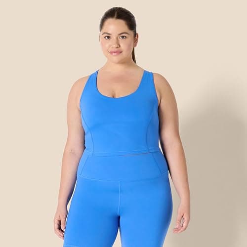Amazon Essentials Womens Active FormFlex Buttery Soft Light Support Crop Tank with Bra thumbnail 7