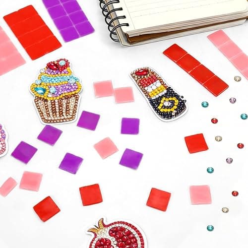 FEBSNOW 60 Piece Diamond Art Wax Pads Diamond Art Painting Glue Clay | Diamond Art Wax Pads, Multi Color, Wax Refills for Crafters, Diamond Art Painting Accessories and Tools thumbnail 5