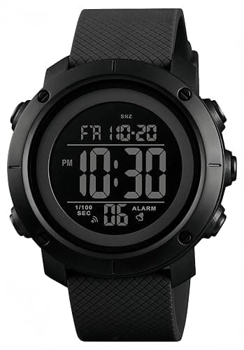 Digital Watch Sports Waterproof Military Back Light Small Watch for Men Black 1426 - Image 1