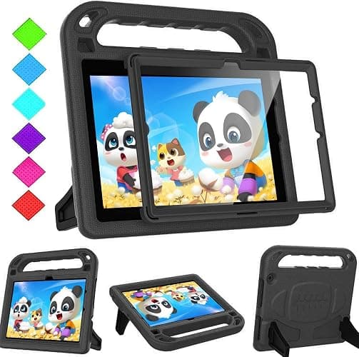 BMOUO Kids Case for Fire HD 10 Tablet (13th/11th Generation, 2023/2021) with Screen Protector, Shockproof Light Weight Handle Stand Kids Case for Amazon Fire HD 10 Tablet - Blue - Image 1