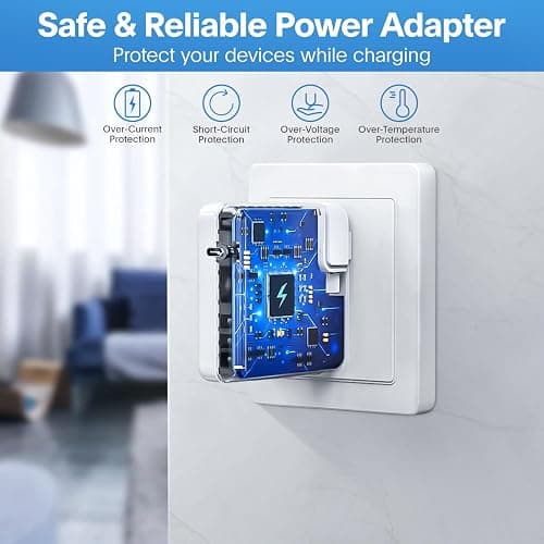 Mac Book Pro Charger - 118W USB C Charger Fast Charger Compatible with MacBook pro/Air, M1 M2 M3 M4 M5, ipad Pro, Samsung Galaxy and More, Include Charge Cable thumbnail 4