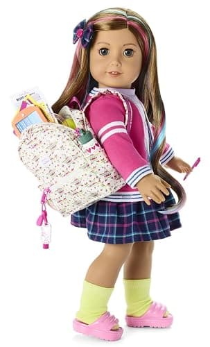 American Girl Truly Me 18-inch Doll Star Student Backpack Playset with Doll Tablet & Reversible Screens, For Ages 6+ thumbnail 3