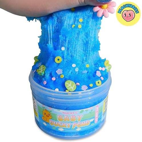 Peachybbies Baby Ducky Pond Cloud Slime, Made in USA, 7 oz. thumbnail 4
