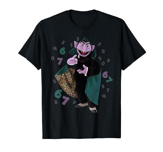 Sesame Street The Count 67 Hands T-Shirt - Image 1