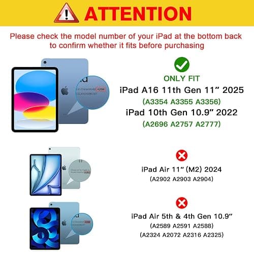 ProCase 2 Stück Schutzfolie für iPad 11 (A16) 11 Zoll/iPad 10. Generation 10,9 Zoll, 9H Gehärtetes Glas für iPad (A16) 11. Gen 2025 / iPad 10. Gen 2022 Screen Protector Folie Schutzglas -Klar thumbnail 2