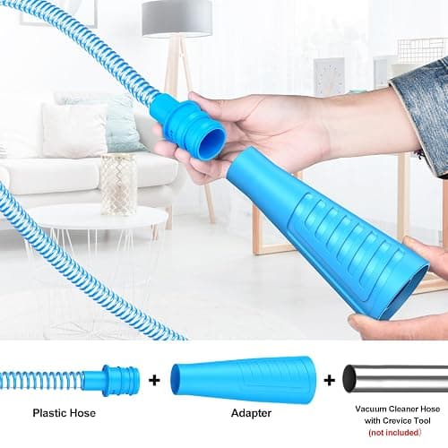Sealegend Dryer Vent Cleaner Kit Dryer Lint Vac Attachment with Brush, Lint Remover, Dryer Vent Vacuum Hose Cleaning Tools, Blue thumbnail 4