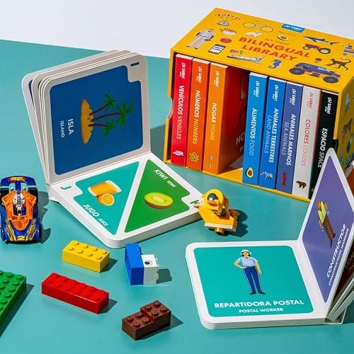 My First Bilingual Library: A Spanish-English Vocabulary Board Book Set of Colors, Numbers, Animals, ABCs, and More (Si Sabo Bilingual Books for Kids) thumbnail 6