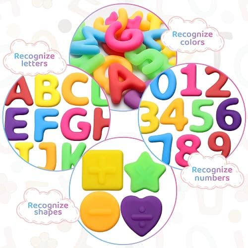 Kryfa ABC Learning Toys for Kids Ages 3-5, 40PCS Numbers and Alphabets Sensory Bin Filler for Classroom Prizes, Birthday Gift, Easter Basket Stuffers, Party Favors thumbnail 6