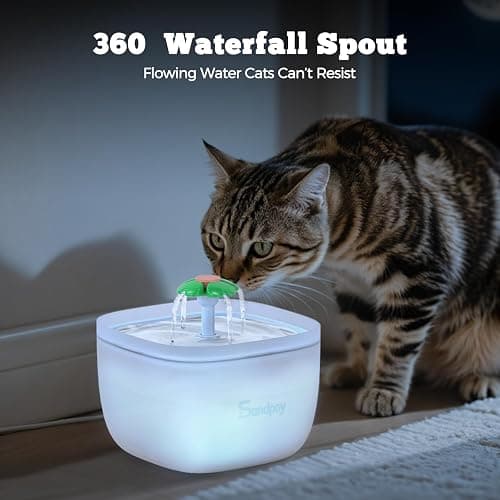 Sandpoy Automatic Cat Feeder and Water Dispenser FW1, 3L Cat Food Dispenser with Locking Lid, Two-in-One Set Timed Dog Feeder for Cats and Puppies, Pet Feeder with Portion Control, 4 Daily Meals thumbnail 8